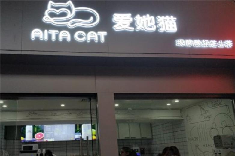 爱她猫现酵酸奶芝士茶